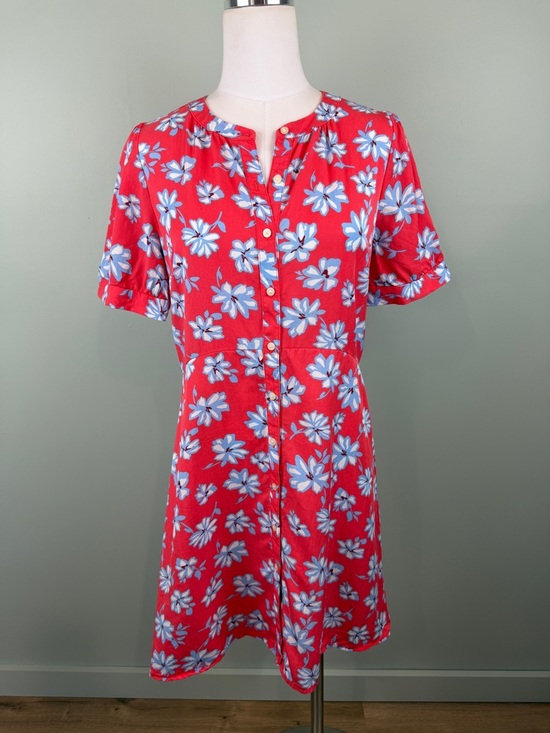LOFT Dresses & Skirts - Loft floral button down Lyocell summer mini dress size 4